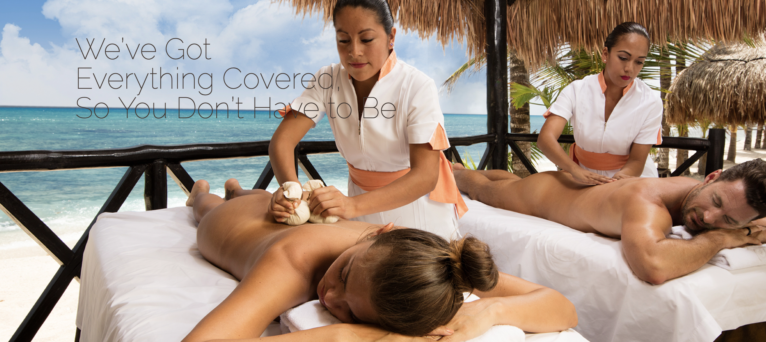 Experience a massage on the beach